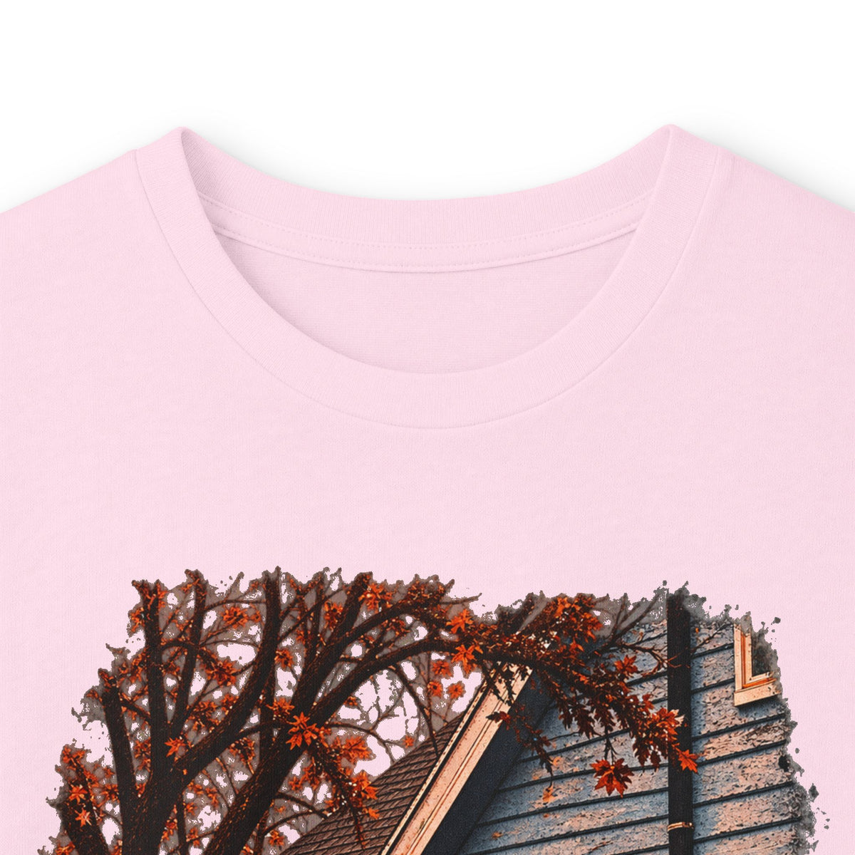 Long Sleeve Horror Movie Tee — Iconic Car & House Scene Graphic T-Shirt