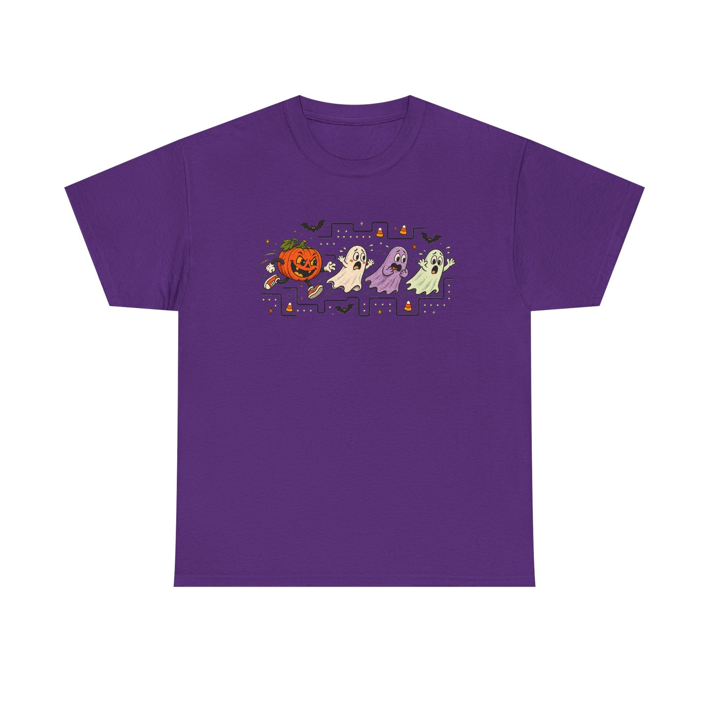 Halloween Ghosts & Pumpkin T‑Shirt — Cute Retro Spooky Graphic Tee