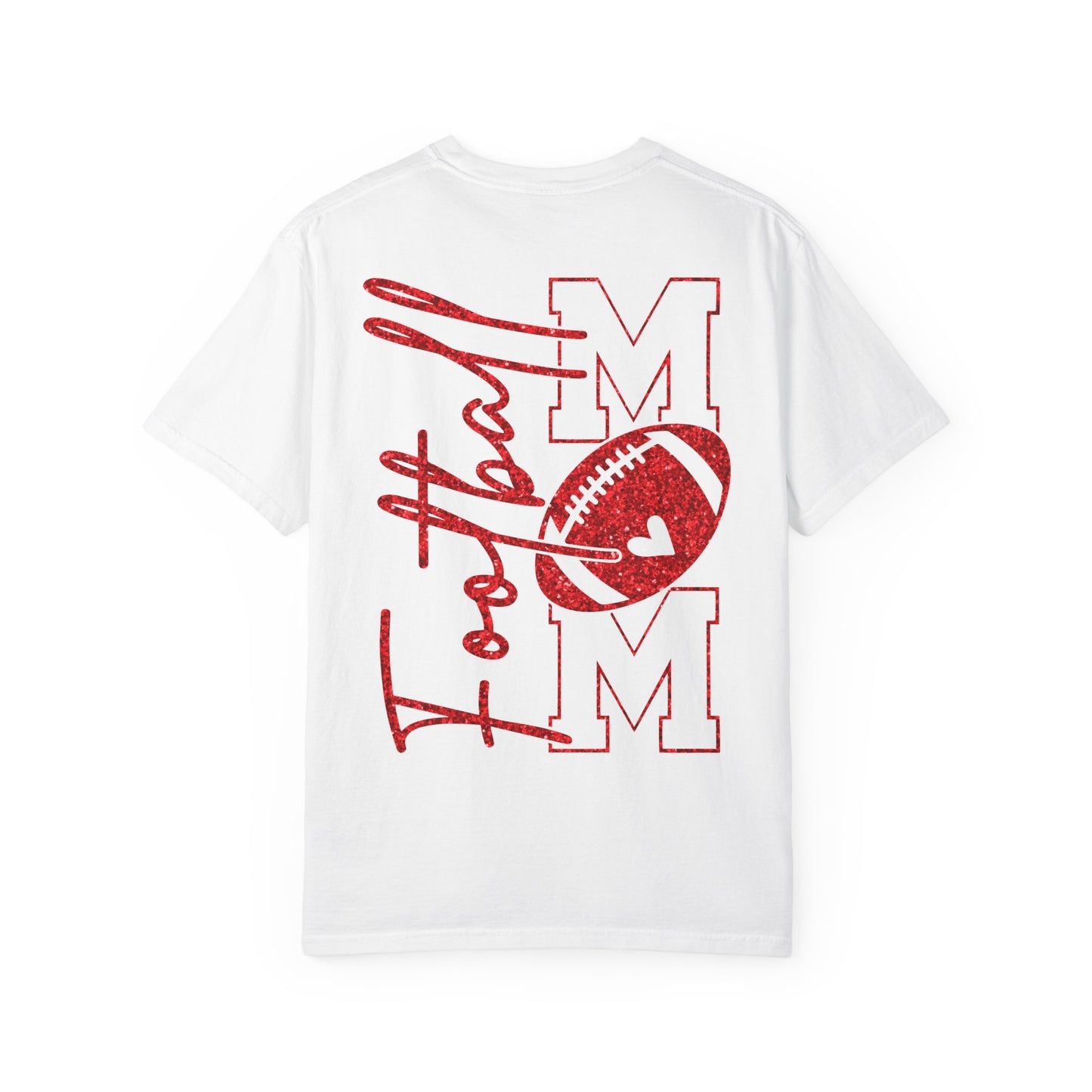 Football Mom T-Shirt — Retro Red Football Mom Tee