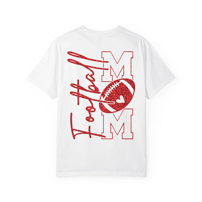 Football Mom T-Shirt — Retro Red Football Mom Tee