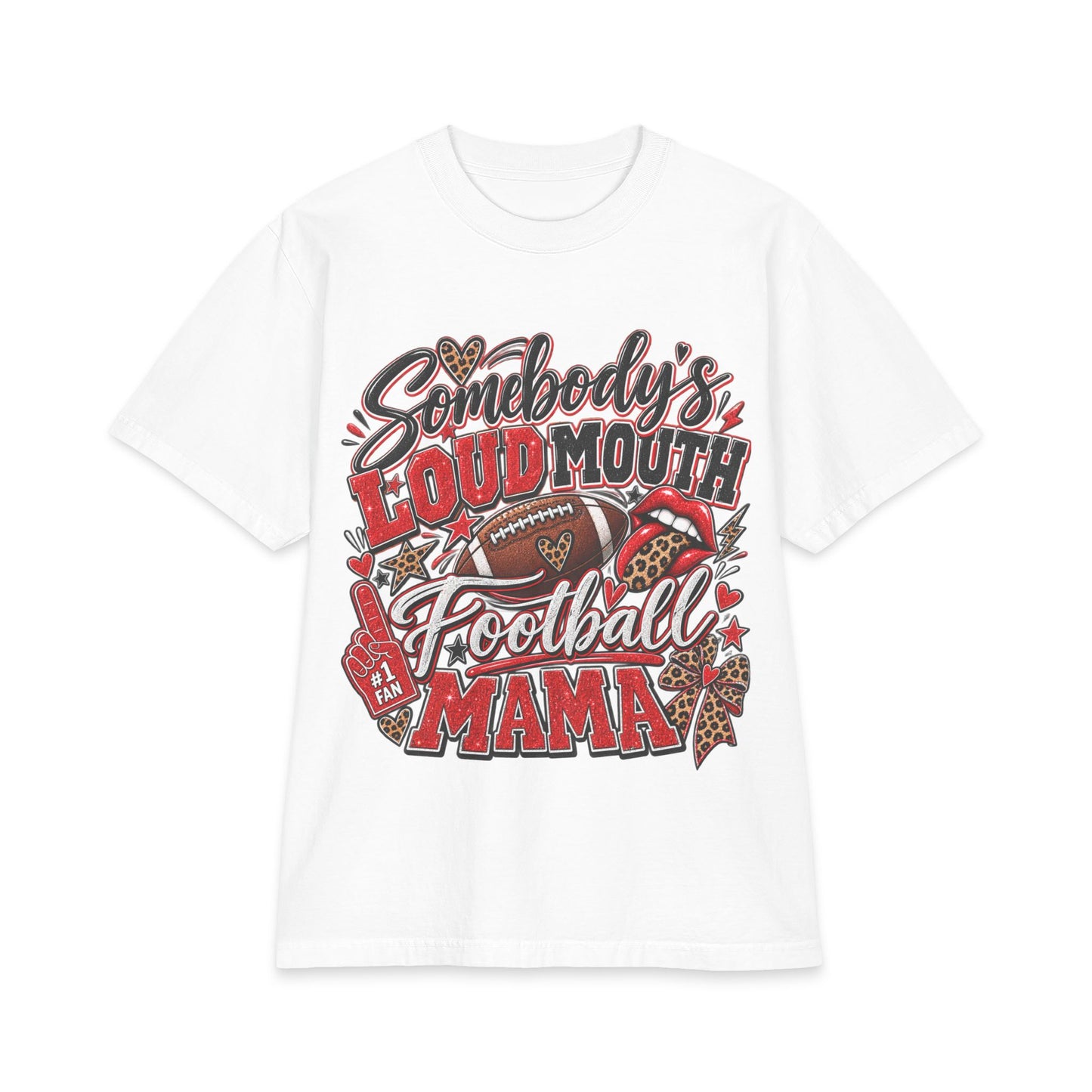 Football Mama T‑Shirt — "Somebody's Loud Mouth" Cheer Mom Tee