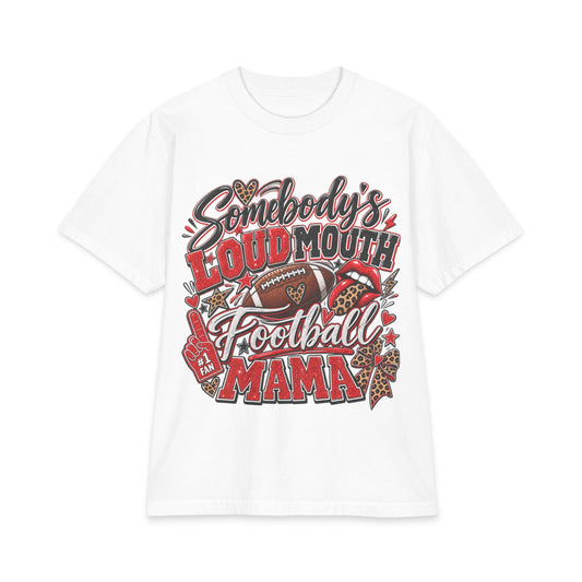 Football Mama T‑Shirt — "Somebody's Loud Mouth" Cheer Mom Tee