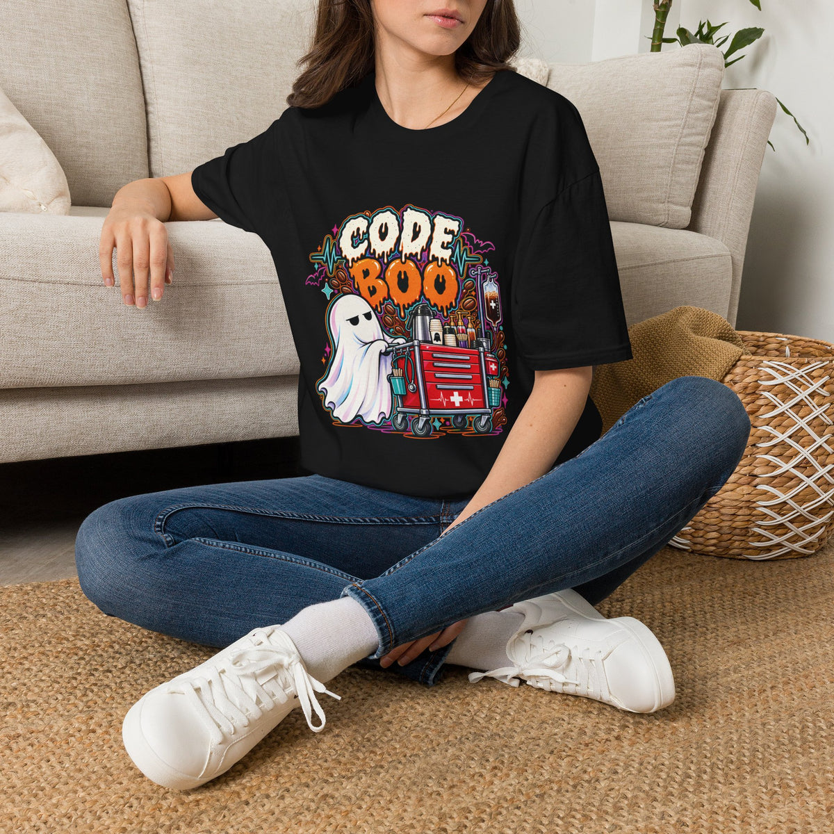 Halloween Coffee Crash Cart Tee 👻☕💉