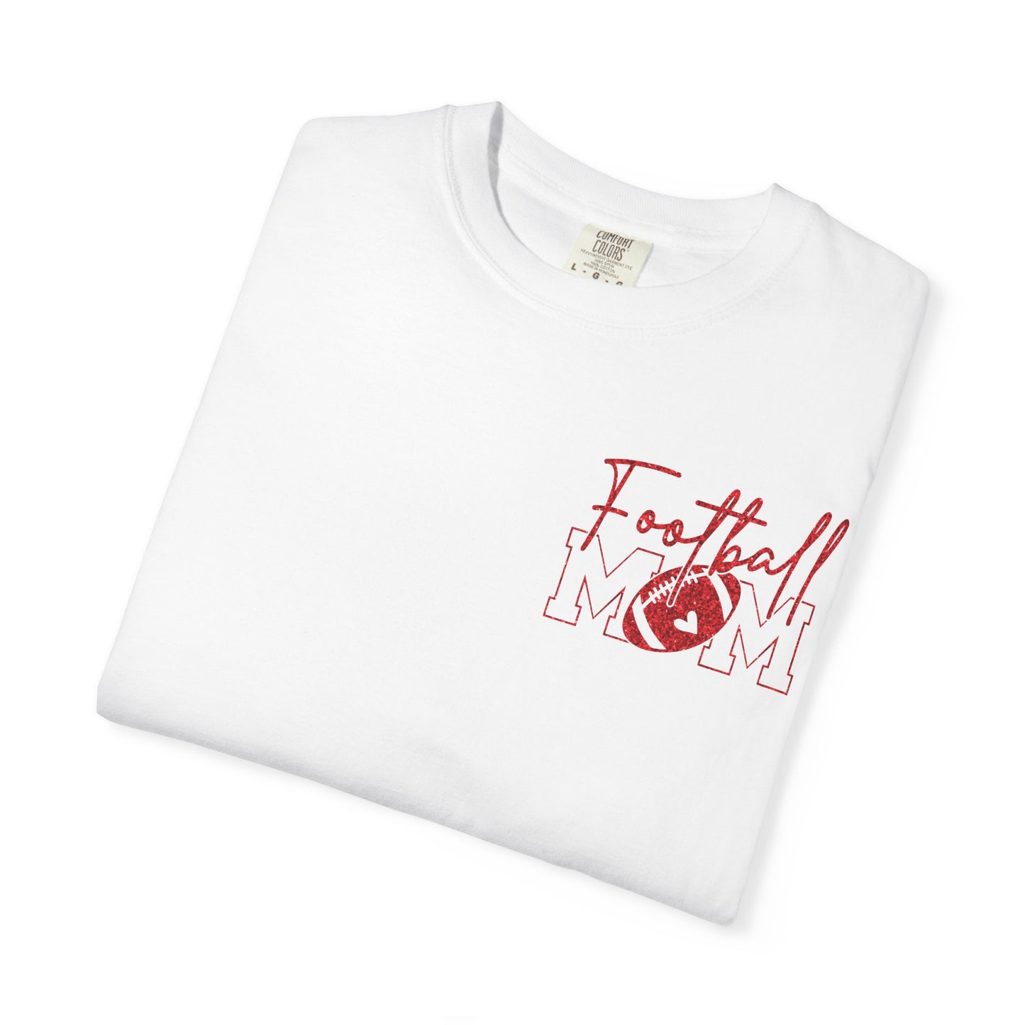 Football Mom T-Shirt — Retro Red Football Mom Tee