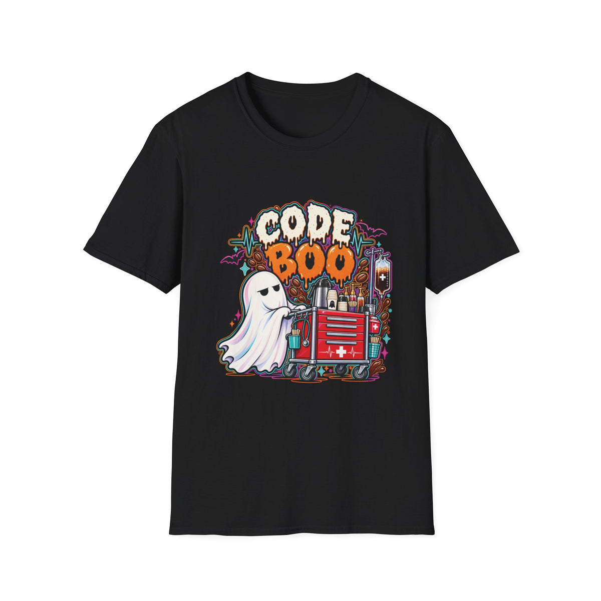 Halloween Coffee Crash Cart Tee 👻☕💉