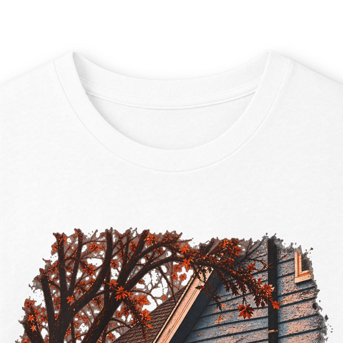 Long Sleeve Horror Movie Tee — Iconic Car & House Scene Graphic T-Shirt