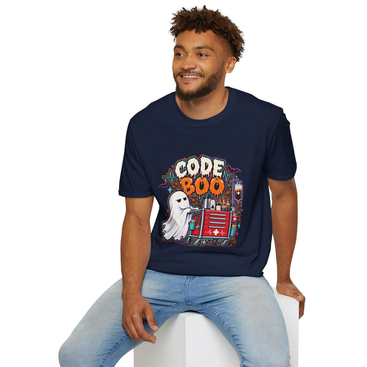 Halloween Coffee Crash Cart Tee 👻☕💉