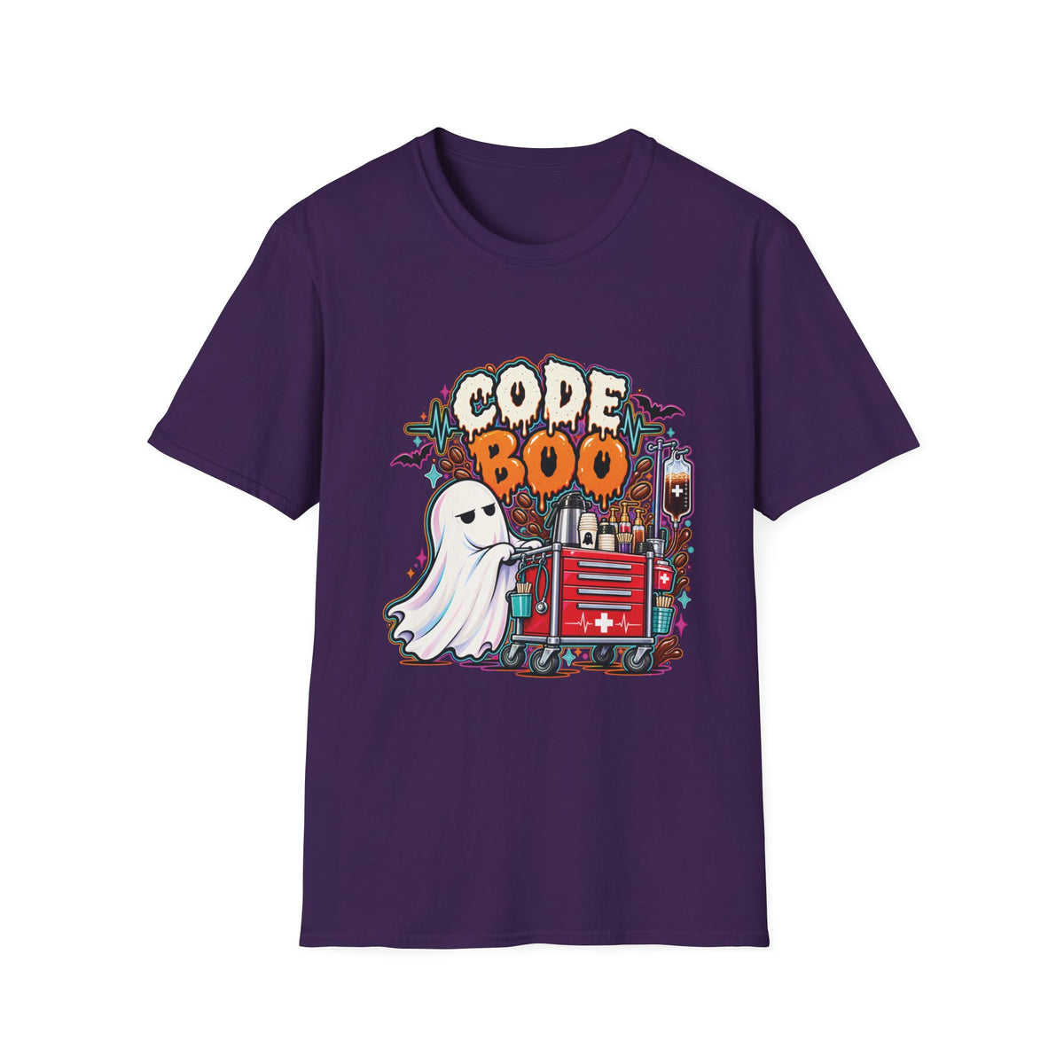 Halloween Coffee Crash Cart Tee 👻☕💉
