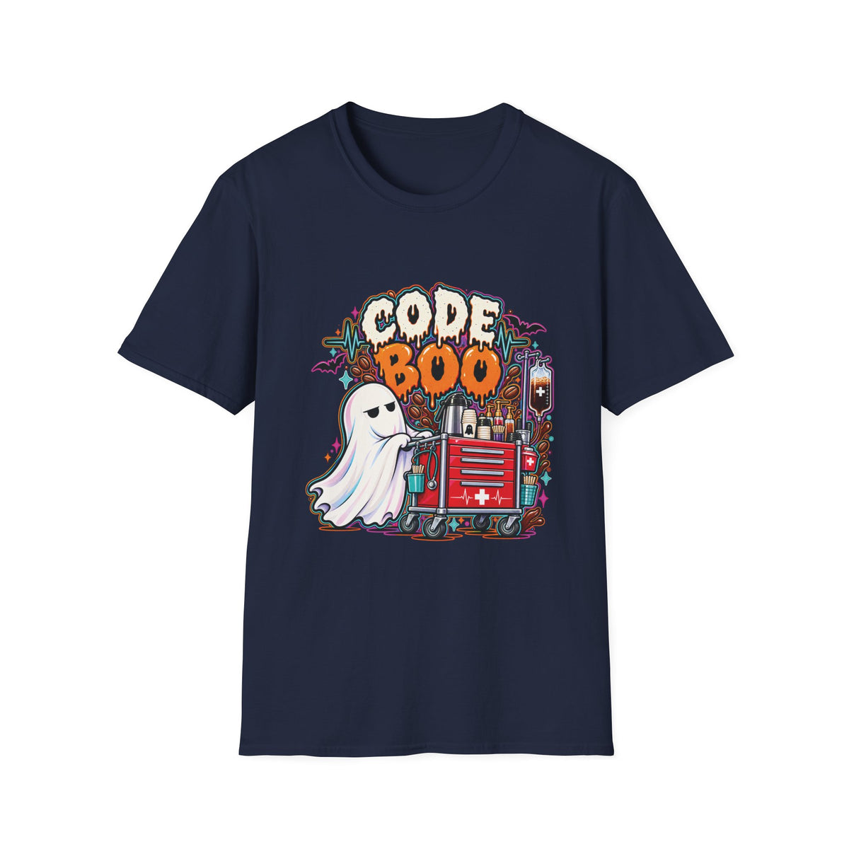 Halloween Coffee Crash Cart Tee 👻☕💉